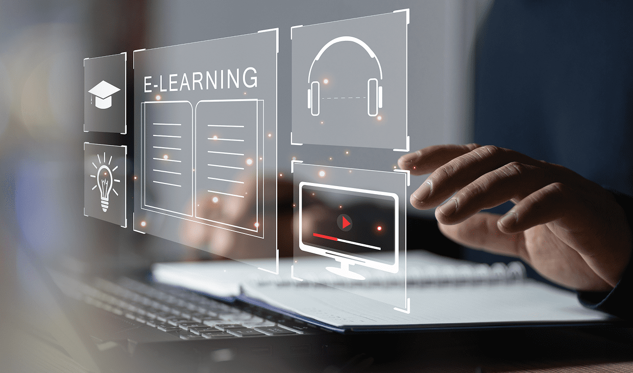 Virtual learning tools and technology display